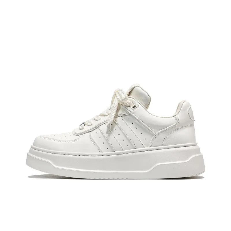 UanDi Slip Resistant Lightweight Height Increasing Low Top Skateboard Shoes Women's-0