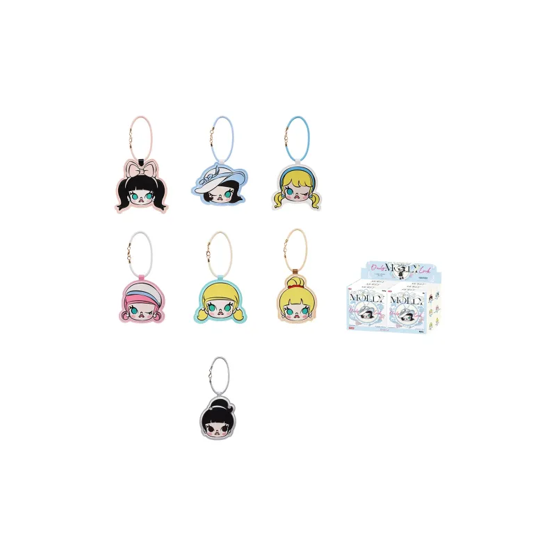 POP MART MOLLY Daily Look Collection Card Sleeve Pendant Blind Box Products Single Mystery Box/Full Box 6 Pcs-0