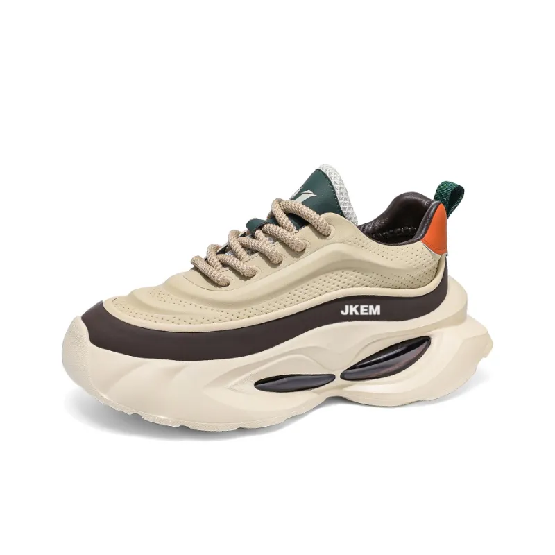JKEM Cushioned Slip-Resistant Abrasion-Resistant Low-Top Chunky Sneakers Men's-11