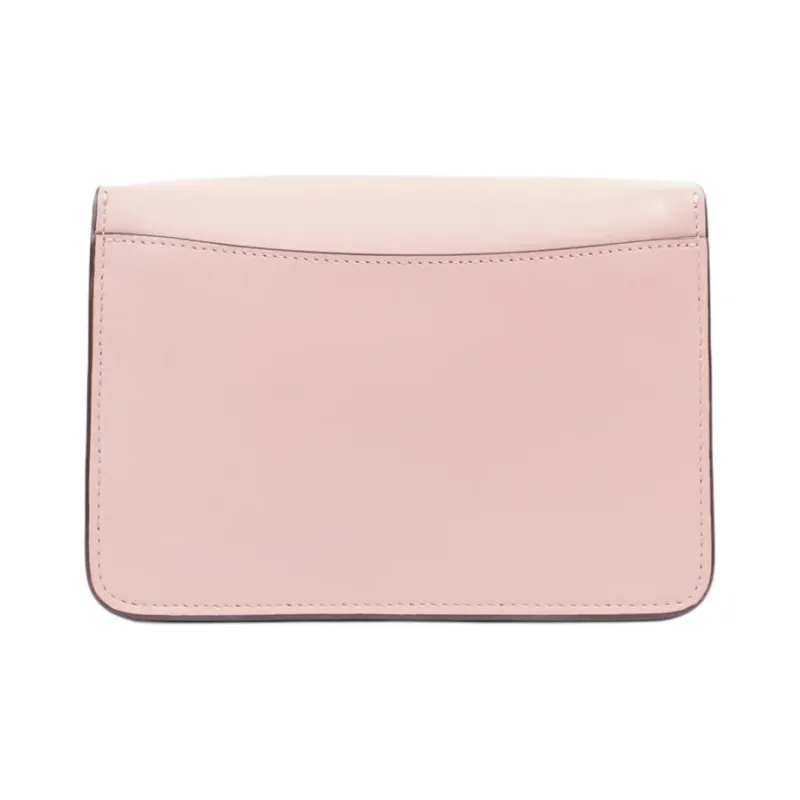 COACH Bowery Cow Leather Crossbody Bag, Shoulder Bag, Chain Bag Small Size Women's Peony Red-3