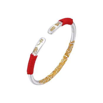 Ascending S999 Fine Silver Bangles Unisex