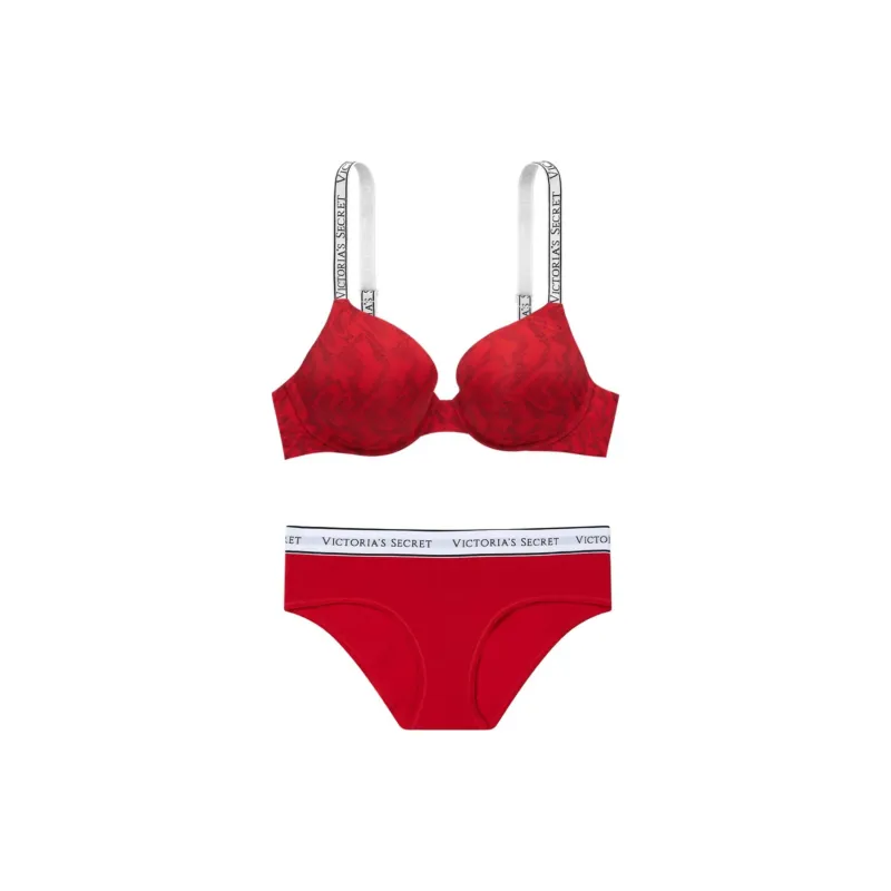 Victoria's Secret Underwear Set Women's Red-0