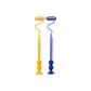 2 Pcs (Pineapple Yellow+Blueberry Blue)