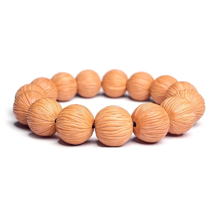 MOUNTAINS AND MANS Monkey Head Walnut New Chinese Style Good Luck Beaded Bracelet Men's-11