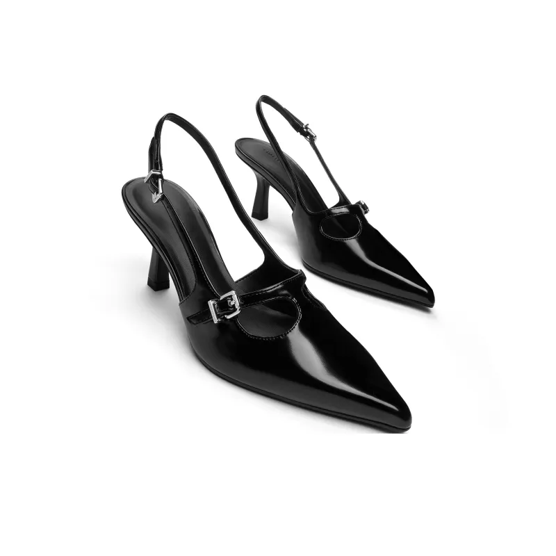 CHARLES&KEITH Small Ck Slim Heel High Heel Sandal 7cm Women's-2