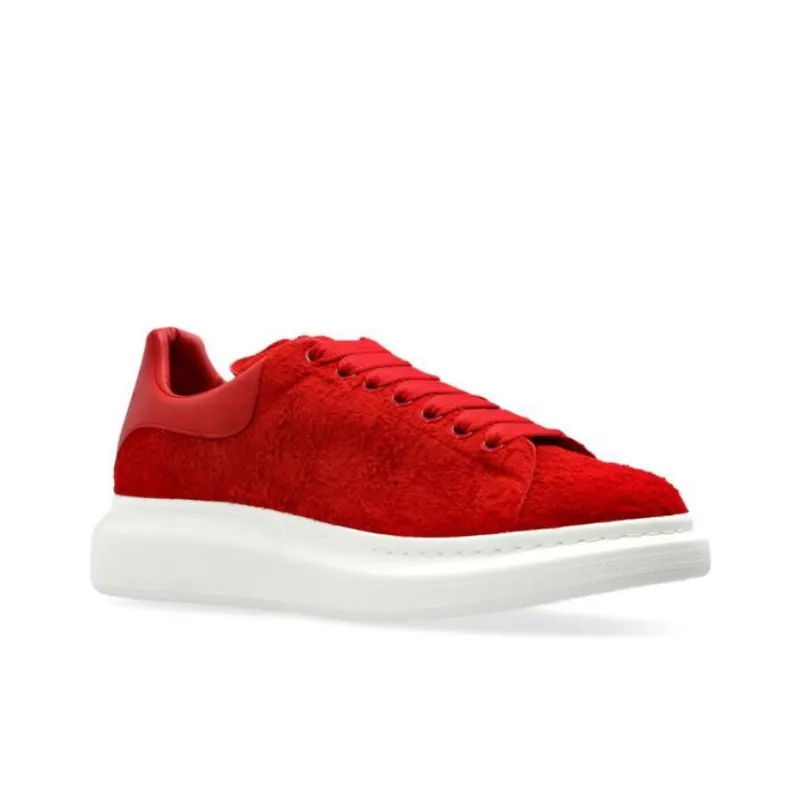 Alexander McQueen Oversized Low-Top Skateboard Shoes Men's Red-2