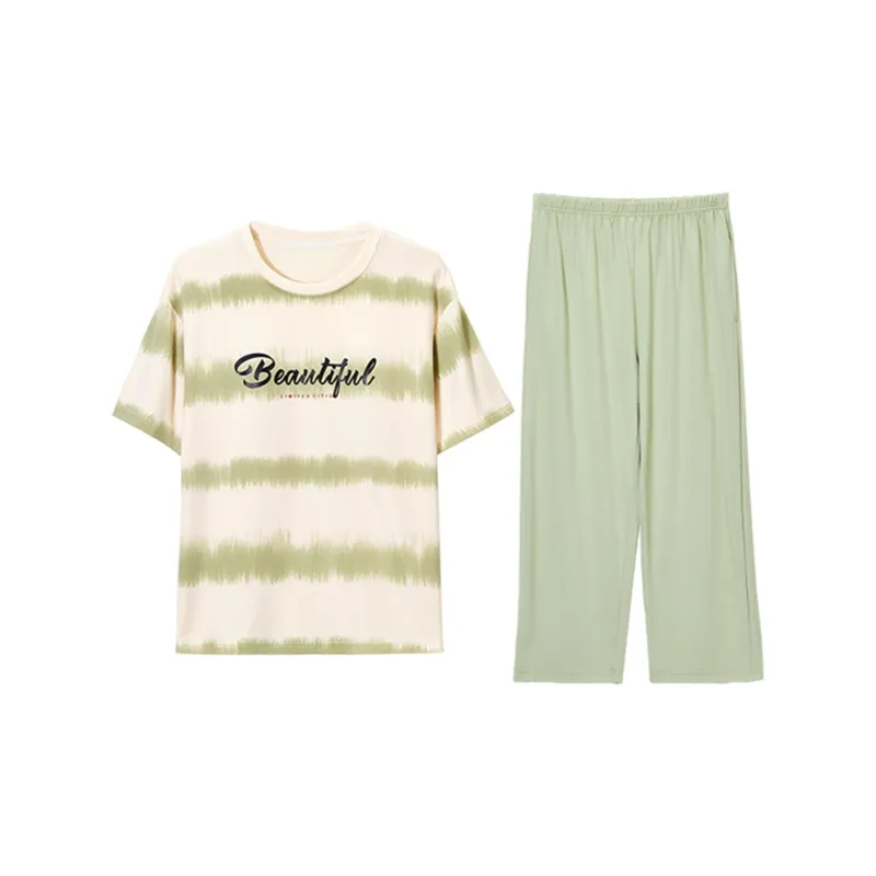 DAERLI Pajama Set Women's Green-0