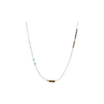 MISS XIA JWY Copper Silver Plated Necklaces Unisex
