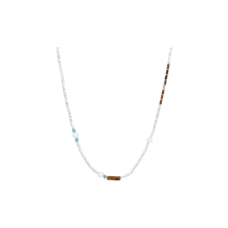 MISS XIA JWY Copper Silver Plated Necklaces Unisex-0