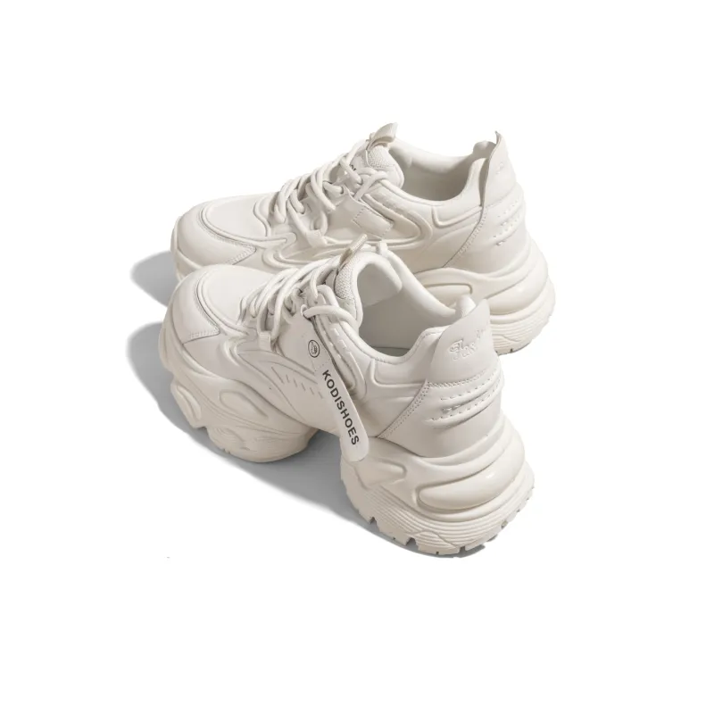 KODI Anti Slip And Wear Resistant Height Increasing Low Top Chunky Sneakers Women's-7