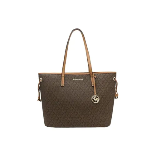 MICHAEL KORS Jet Set Travel PVC Tote Bag Shopping Bag Handbag Women's Brown