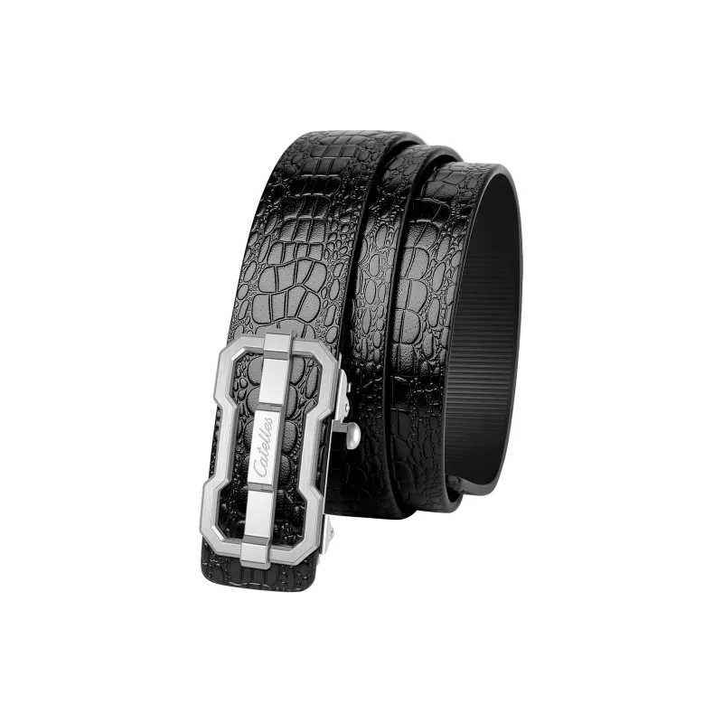 CATELLES Top Grain Cow Leather Leather Belts Men's 3.4cm-1
