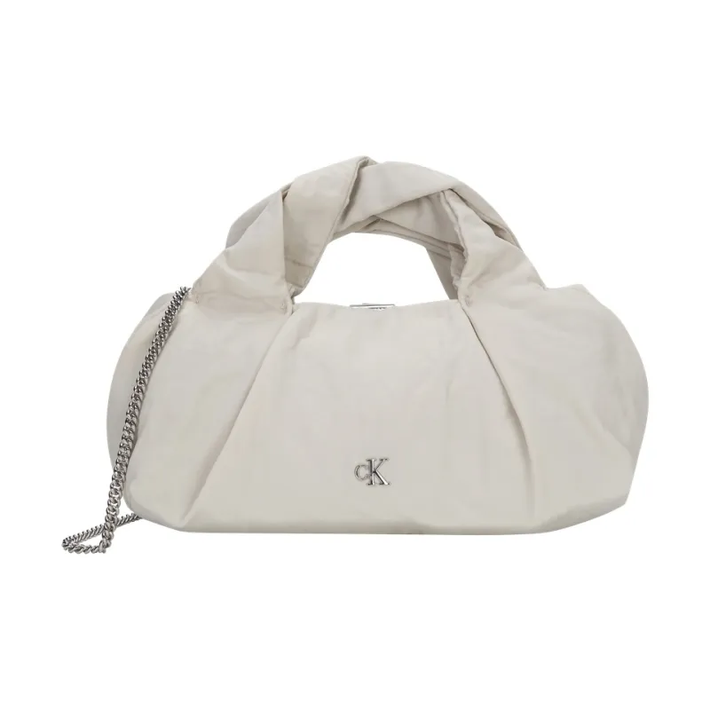 CALVIN KLEIN Fabric Handbag Medium Size Women's Cow Ivory-0