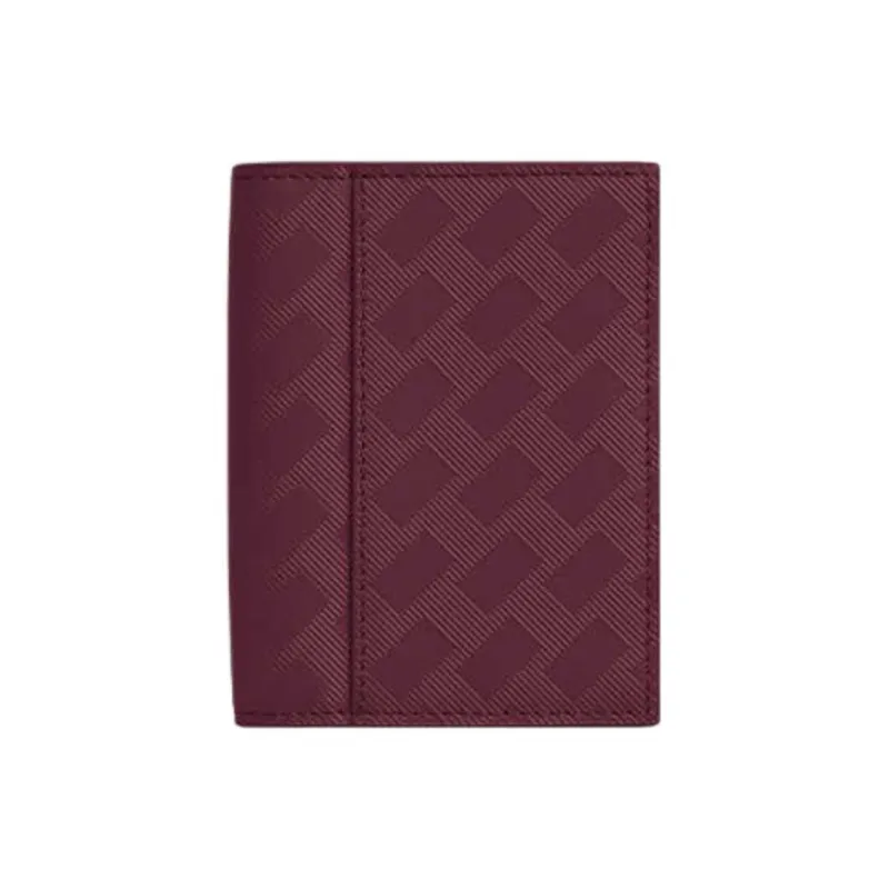 MONTBLANC Cow Leather Card Holder Unisex Bordeaux Red-1