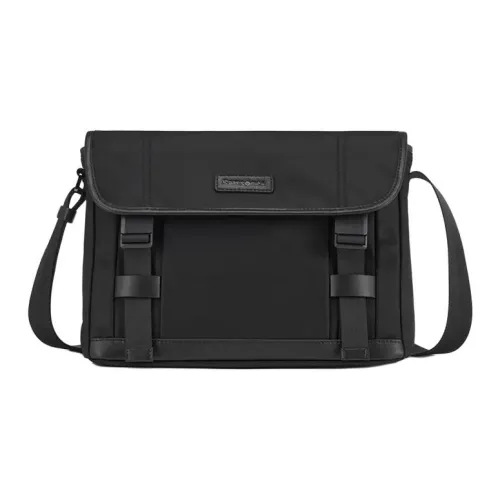 SAMSONITE Fabric Shoulder Bag, Crossbody Bag Men's Black