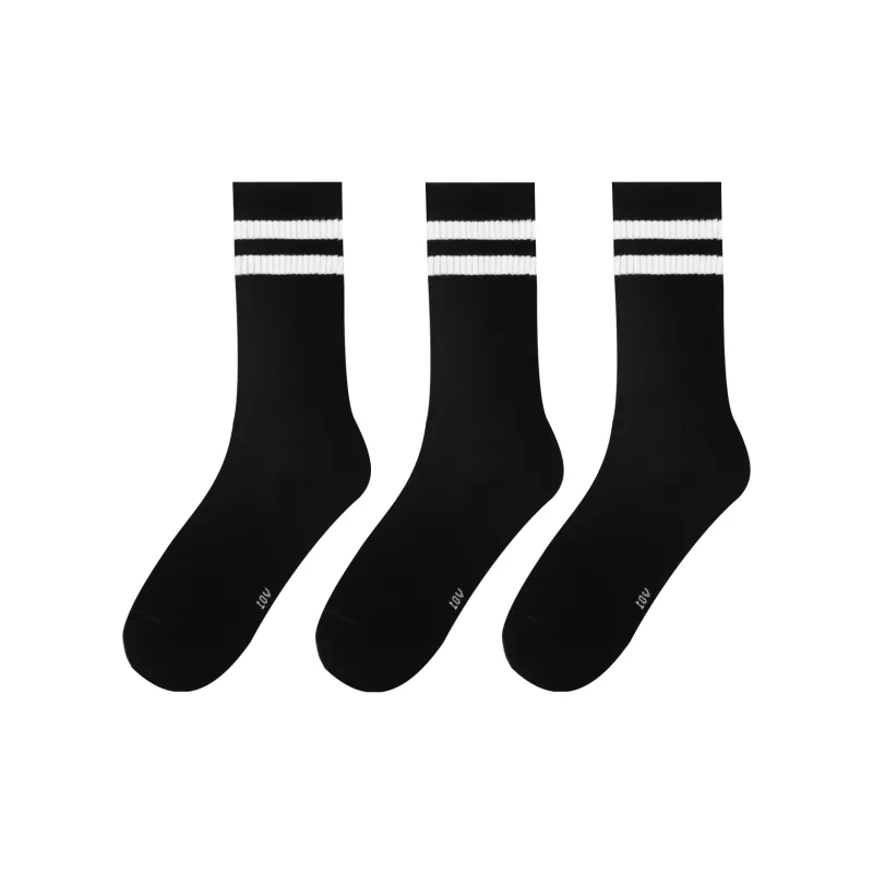 7 SEVFUN Knee High Socks Unisex Combo Set Black-0
