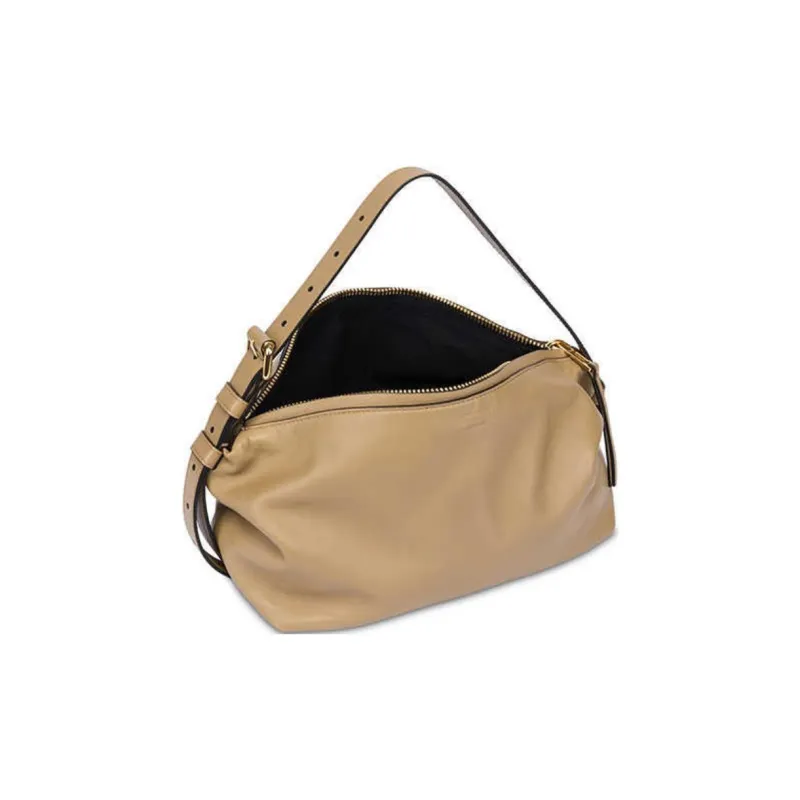 MOSCHINO Sheepskin Handbag Shoulder Bag Women's Beige Yellow-2
