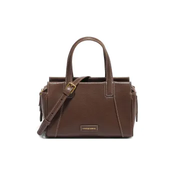 BELLE Artificial Leather Handbag Medium Size Women's Brown