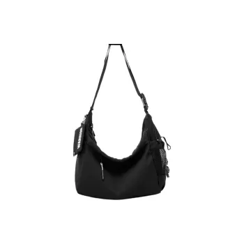 Warrior Nylon Shoulder Bag Unisex White/Black