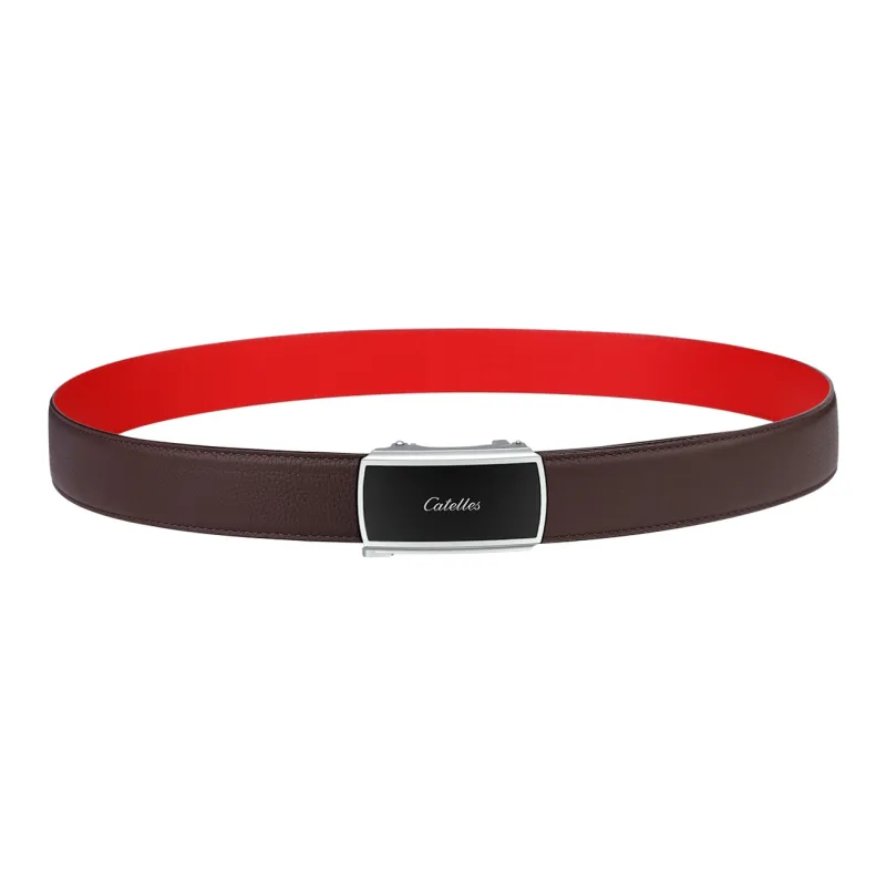 CATELLES Top Grain Cow Leather Leather Belts Men's 3.5cm-9