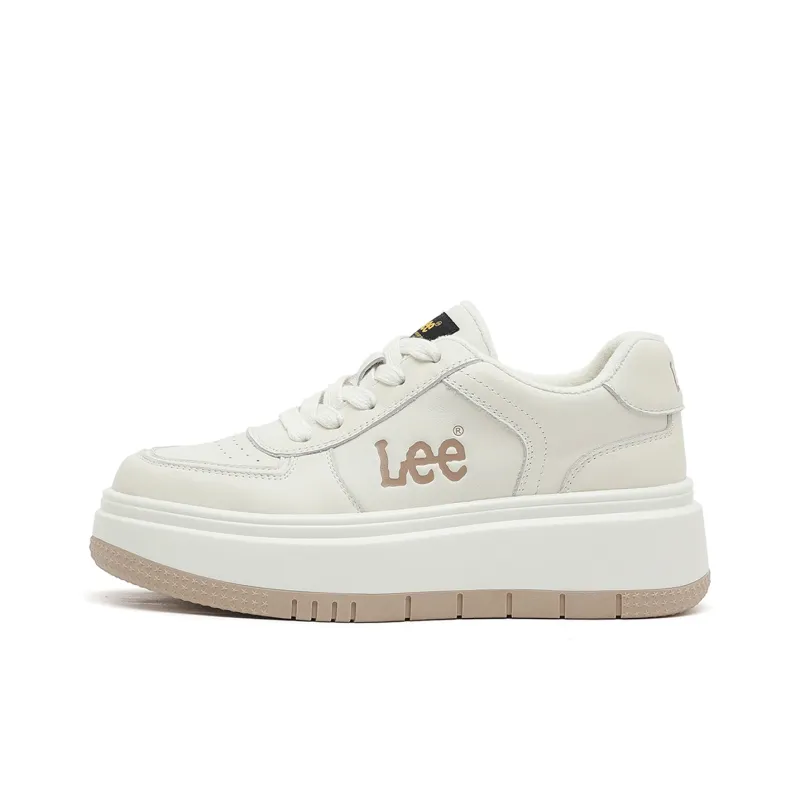 Lee Small White Shoes Low-Top Skateboard Shoes Women's-10