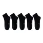 [Breathable Moisture-Wicking, Long Staple Cotton]Black (5 Pack)