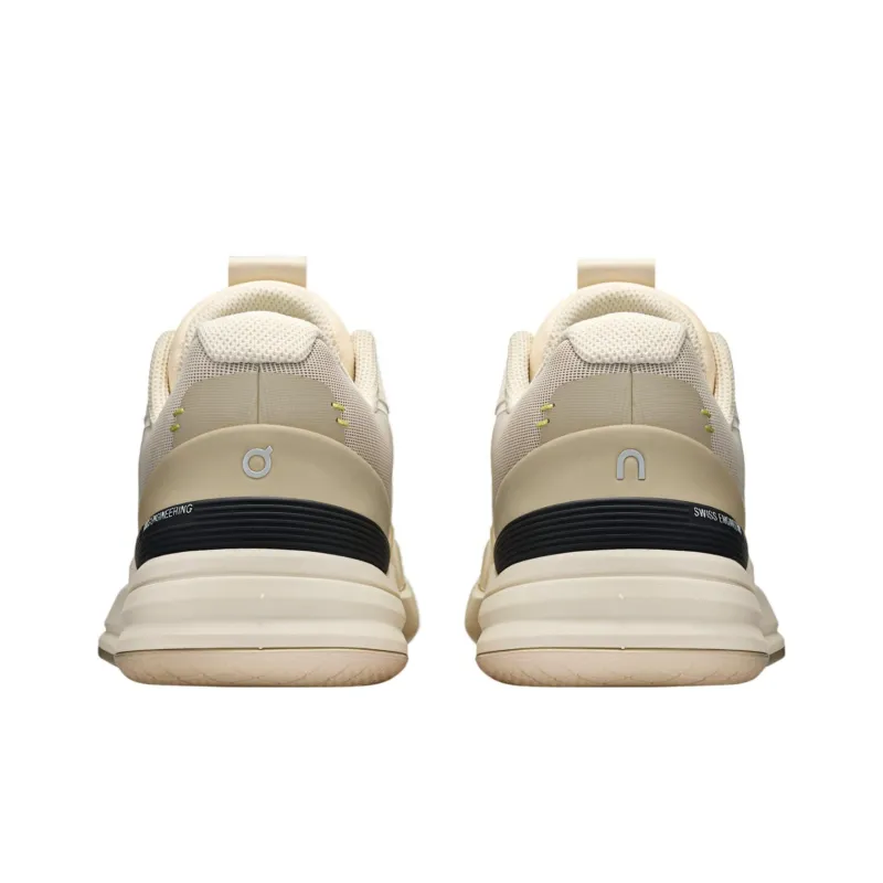 On The Roger Pro Anti Slip Wear Resistant Low Top Tennis Shoes Women's Beige Yellow-4