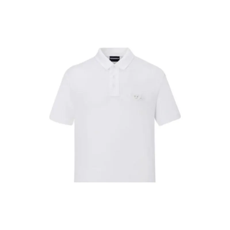 EMPORIO ARMANI Polo Shirts Men White-3