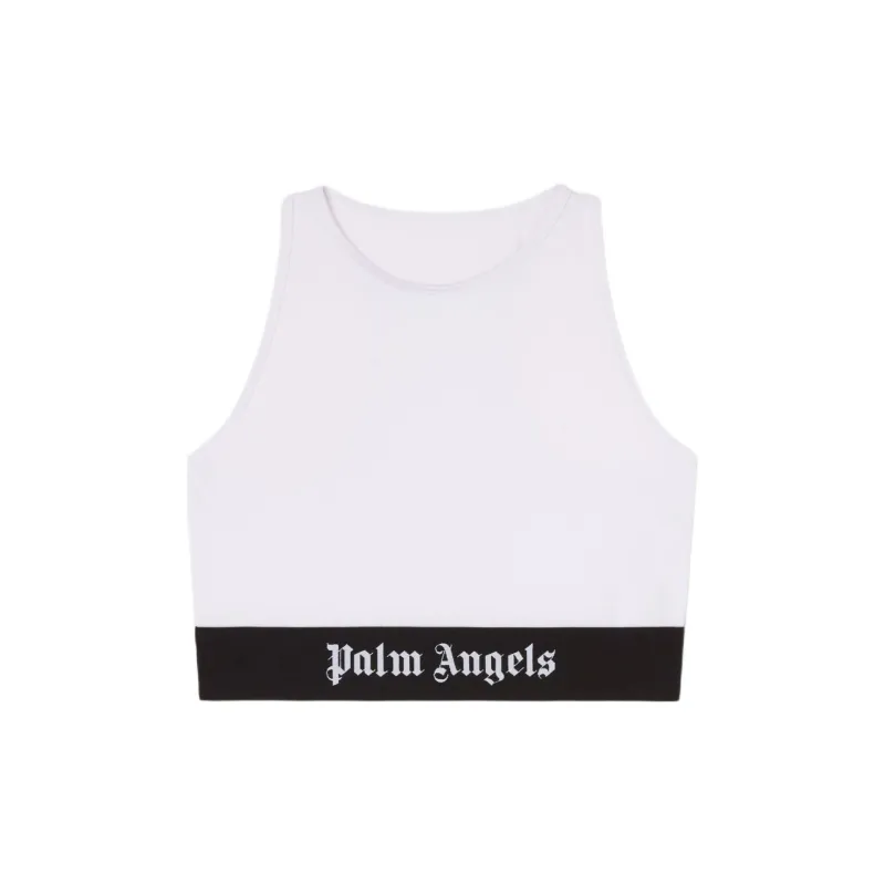 PALM ANGELS Logo Underband Racerback Bra-0