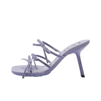 LOEWE Petal Slide Slippers 9cm Women's Purple
