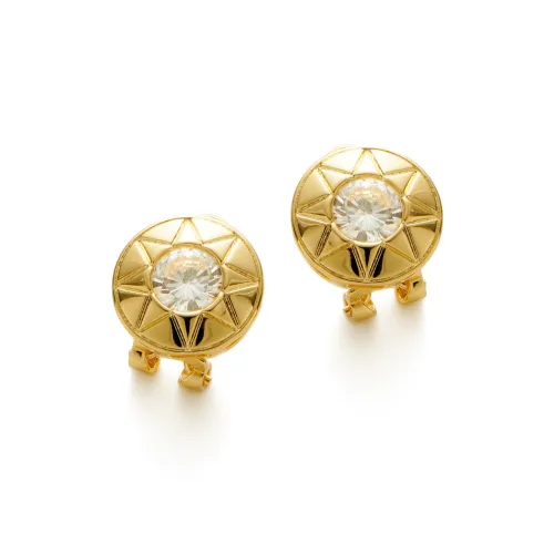 RSNY Gold Plated Copper Stud Earrings Women's