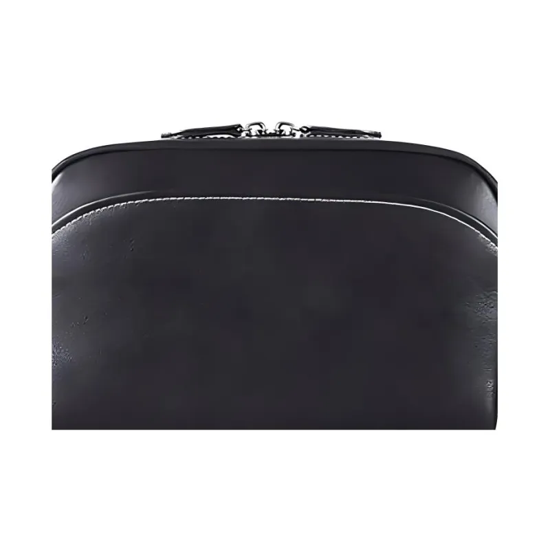 SAMSONITE Cow Leather Clutch Bag Over The Shoulder Unisex Black-2