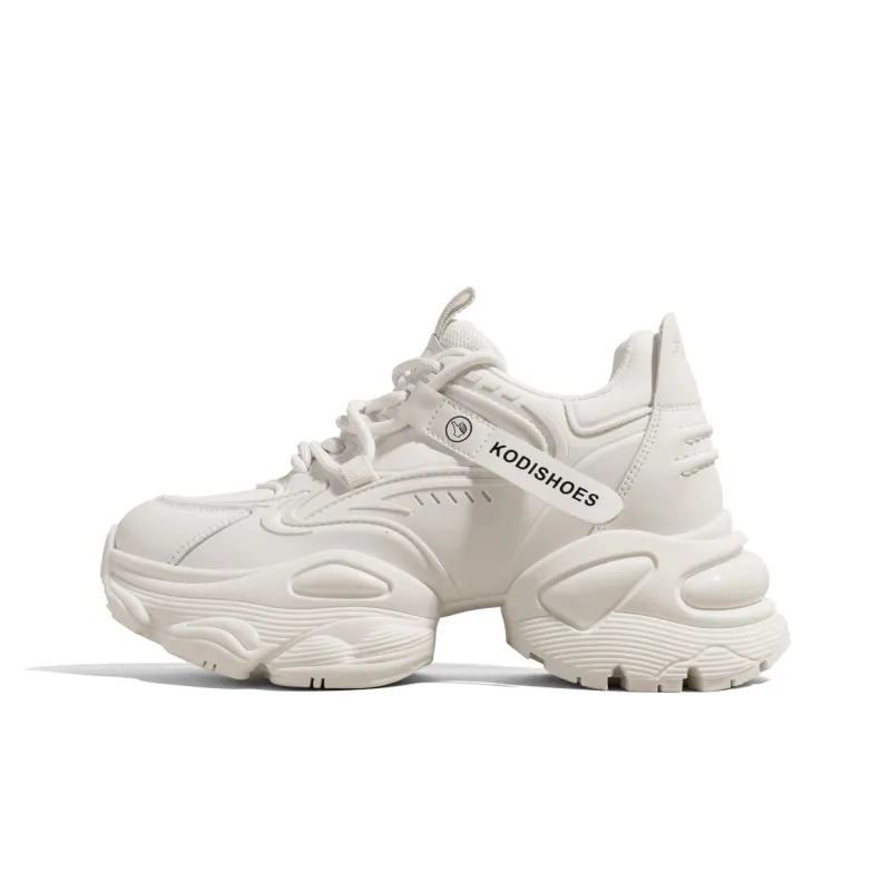 KODI Anti Slip And Wear Resistant Height Increasing Low Top Chunky Sneakers Women's-5