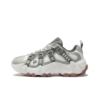 FILA FUSION EXOCET Mountains Shoes Anti Slip Wear Resistant Low Top Chunky Sneakers Women's Snow Soft Willow Silk Gray