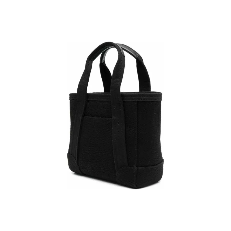 KENZO Cotton Tote Bag, Shopping Bag, Shoulder Bag, Crossbody Bag, Handbag Large Size Women's Black-2
