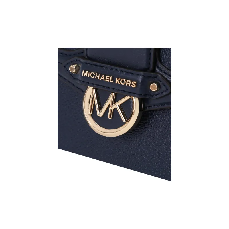 MICHAEL KORS Jessie Cow Leather Shoulder Bag Crossbody Bag Medium Size Women's Navy Blue-3