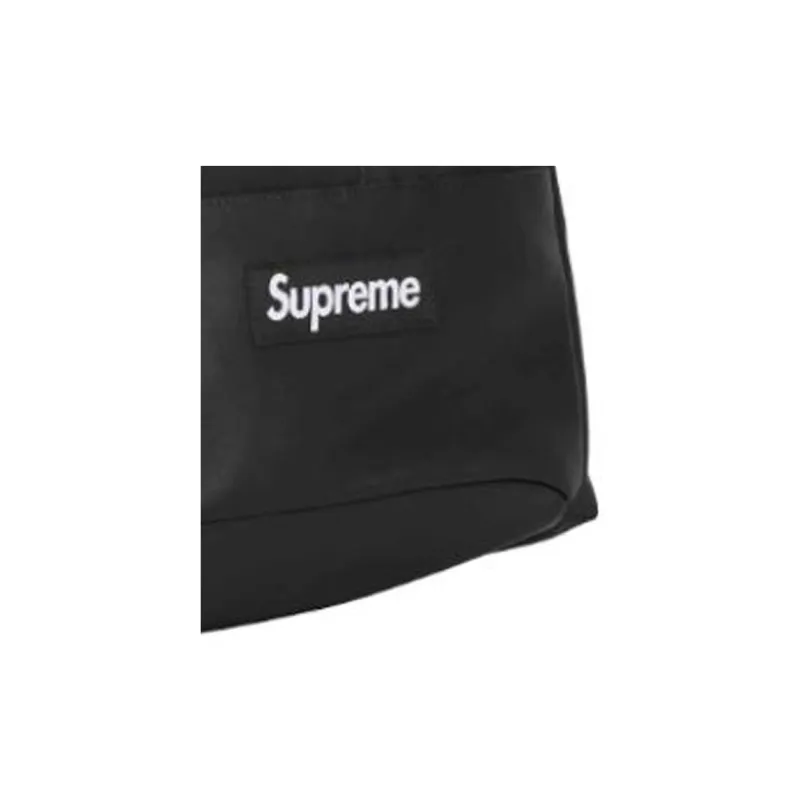 Supreme Cow Leather Backpack Unisex Black-3