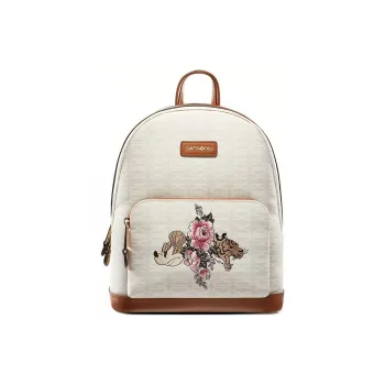 SAMSONITE × Disney Disney Collaboration Canvas Laptop Backpack Regular Women's Beige