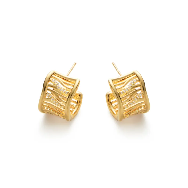 RSNY Gold Plated Copper Earrings Women's-5