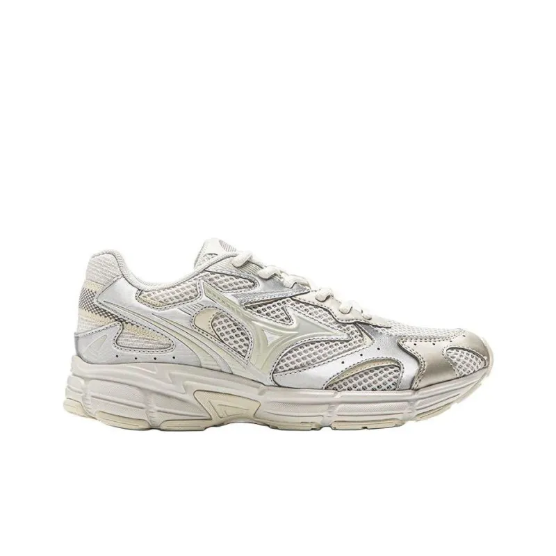 Mizuno Speed 2K Anti-Slip Wear-Resistant Low-Top Casual Running Shoes Unisex Ecru Silver-1