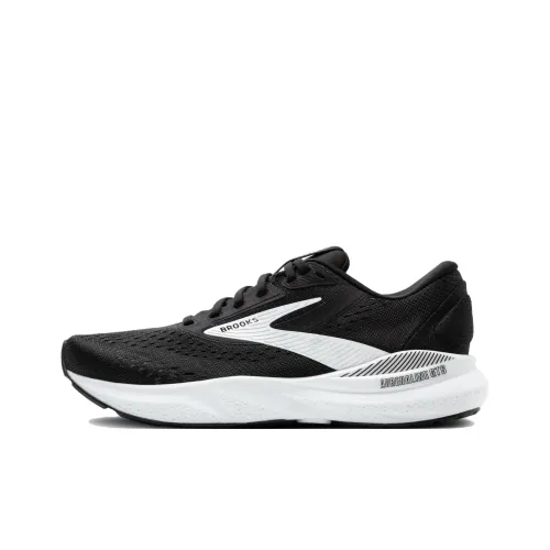 Brooks Adrenaline GTS Slip Resistant And Breathable Low Top Running Shoes Women's Black White