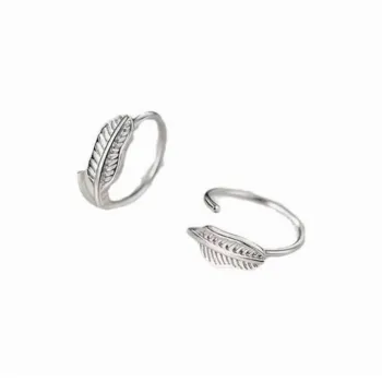 U state S990 Silver Earrings Women's