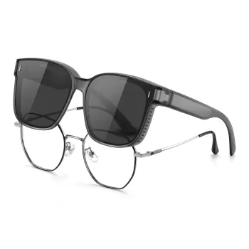 LASHION TR/Memory Plastic Square Sunglasses Unisex