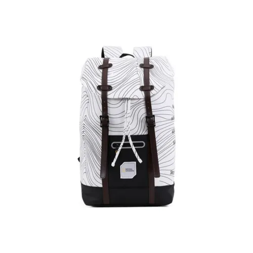 NATIONAL GEOGRAPHIC Fabric Backpack Regular Unisex White/Black
