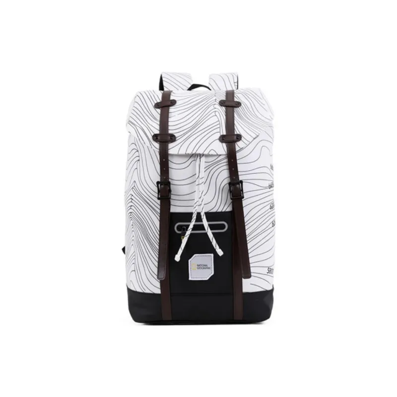 NATIONAL GEOGRAPHIC Fabric Backpack Regular Unisex White/Black-0