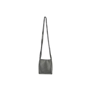 Paco Rabanne Aluminum Crossbody Bag Shoulder Bag Women's Silver