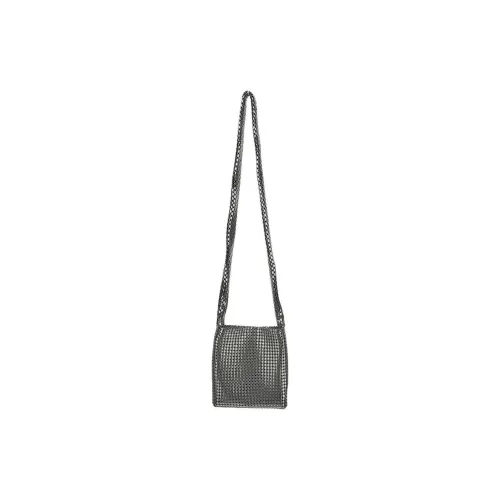 Paco Rabanne Aluminum Crossbody Bag Shoulder Bag Women's Silver