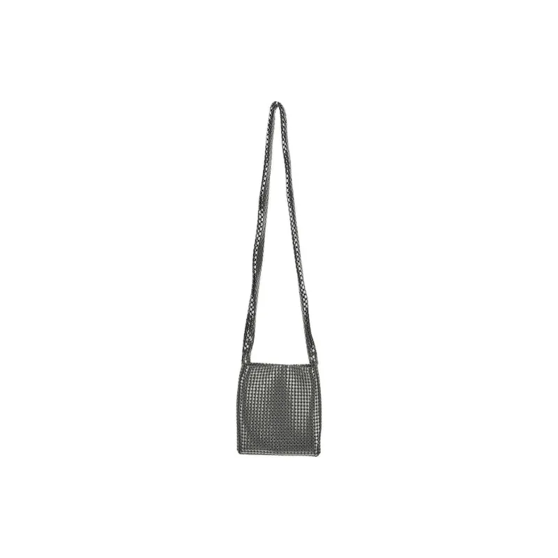 Paco Rabanne Aluminum Crossbody Bag Shoulder Bag Women's Silver-0