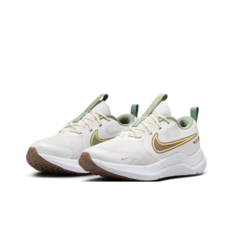 Nike Cosmic Runner Abrasion Resistant Low Top Kids' Running Shoes Gray/Yellow/Brown Unisex-2