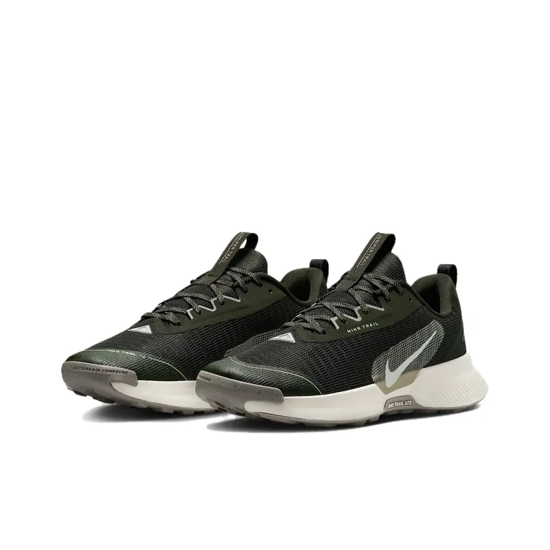 Nike Juniper Trail 3 Slip Resistant Breathable Low Top Trail Running Running Shoes Men's Gray Green-2